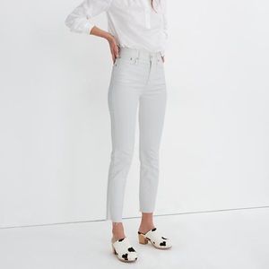 The Perfect Vintage Jean in Tile White: Raw Hem